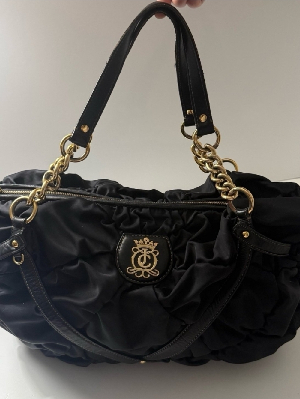 Juicy Couture Royal Crown Shoulder Bag LARGE & Change Purse Vintage